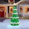 Glitzhome® 74.5"H Lighted Christmas 3D Mesh Tree Outdoor Decor